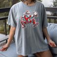 Santa Playing Baseball Catcher Merry Christmas Sport Player Women's Comfort Colors T-Shirt Gray Santa Playing Baseball Catcher Merry Christmas Sport Player Women's Comfort Colors T-Shirt Gray