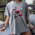 Santa Playing Baseball Men Boys Christmas Baseball Player Women's Comfort Colors T-Shirt Gray Santa Playing Baseball Men Boys Christmas Baseball Player Women's Comfort Colors T-Shirt Gray