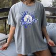 School Spirit Panthers Panther Pride Baseball Mom For Women Women's Comfort Colors T-Shirt Gray
