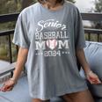 Senior Baseball Mom 2024 Class Of 2024 Graduation Women's Comfort Colors T-Shirt Gray Senior Baseball Mom 2024 Class Of 2024 Graduation Women's Comfort Colors T-Shirt Gray