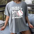 My Senior Baseball Senior Mom 2026 Baseball Senior Mama Women's Comfort Colors T-Shirt Gray