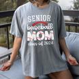 Senior Baseball Mom Class Of 2024 Baseball Senior Night Women's Comfort Colors T-Shirt Gray