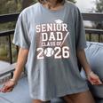 Senior Dad Class Of 2026 Graduate Baseball 2026 Graduation Women's Comfort Colors T-Shirt Gray