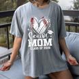 Senior Mom Class Of 2026 Baseball Graduation Heart Women's Comfort Colors T-Shirt Gray Senior Mom Class Of 2026 Baseball Graduation Heart Women's Comfort Colors T-Shirt Gray