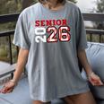 Senior Night Class Of 2026 Baseball Seniors Matching Team Women's Comfort Colors T-Shirt Gray