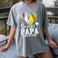 Senior Papa Class Of 2026 Baseball Softball Graduation Heart Women's Comfort Colors T-Shirt Gray Senior Papa Class Of 2026 Baseball Softball Graduation Heart Women's Comfort Colors T-Shirt Gray