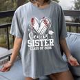 Senior Sister Class Of 2026 Baseball Graduation Heart Women's Comfort Colors T-Shirt Gray Senior Sister Class Of 2026 Baseball Graduation Heart Women's Comfort Colors T-Shirt Gray