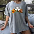 Shamrock Baseball Basketball Football St Patricks Day Women's Comfort Colors T-Shirt Gray