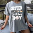 Sister Of The Birthday Boy Baseball Bday Family Women's Comfort Colors T-Shirt Gray Sister Of The Birthday Boy Baseball Bday Family Women's Comfort Colors T-Shirt Gray