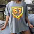 Six Seven 67 Meme Gen Alpha Slang Baseball 101 Women's Comfort Colors T-Shirt Gray Six Seven 67 Meme Gen Alpha Slang Baseball 101 Women's Comfort Colors T-Shirt Gray