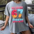 Six Seven Bruh 67 Ice Cream Drip Baseball For Men Women Kids Women's Comfort Colors T-Shirt Gray Six Seven Bruh 67 Ice Cream Drip Baseball For Men Women Kids Women's Comfort Colors T-Shirt Gray