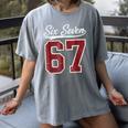 Six Seven Meme Boys Girls Kids 67 Baseball Jersey Women's Comfort Colors T-Shirt Gray Six Seven Meme Boys Girls Kids 67 Baseball Jersey Women's Comfort Colors T-Shirt Gray