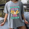 Six Seven Meme Mason Ice Cream Drip Baseball Number 67 Women's Comfort Colors T-Shirt Gray Six Seven Meme Mason Ice Cream Drip Baseball Number 67 Women's Comfort Colors T-Shirt Gray