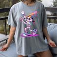 Skeleton Baseball Drip Boys Youth Kids Halloween Women's Comfort Colors T-Shirt Gray Skeleton Baseball Drip Boys Youth Kids Halloween Women's Comfort Colors T-Shirt Gray