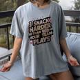 I Snack Harder Than Your Team Plays Baseball Mom Women's Comfort Colors T-Shirt Gray I Snack Harder Than Your Team Plays Baseball Mom Women's Comfort Colors T-Shirt Gray