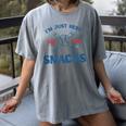 Spring 2024 Season Cute Baseball Mom Here For The Snacks Women's Comfort Colors T-Shirt Gray