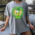 St Patrick Day Baseball Drip Ice Cream Baseball Home Plate Women's Comfort Colors T-Shirt Gray St Patrick Day Baseball Drip Ice Cream Baseball Home Plate Women's Comfort Colors T-Shirt Gray