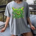 St Patricks Day Baseball Ice Cream Shamrock Baseball Player Women's Comfort Colors T-Shirt Gray St Patricks Day Baseball Ice Cream Shamrock Baseball Player Women's Comfort Colors T-Shirt Gray