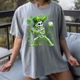 St Patricks Day Baseball Skeleton Irish Leprechaun Hat Boys Women's Comfort Colors T-Shirt Gray St Patricks Day Baseball Skeleton Irish Leprechaun Hat Boys Women's Comfort Colors T-Shirt Gray