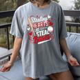 Stealing Hearts Like I Steal Bases Softball Baseball Batter Women's Comfort Colors T-Shirt Gray Stealing Hearts Like I Steal Bases Softball Baseball Batter Women's Comfort Colors T-Shirt Gray