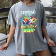 Stepdad Of The Birthday Boy Baseball Football Colorful Women's Comfort Colors T-Shirt Gray Stepdad Of The Birthday Boy Baseball Football Colorful Women's Comfort Colors T-Shirt Gray