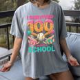 I Survived 100 Days Of School Baseball Ice Cream Drip Women's Comfort Colors T-Shirt Gray I Survived 100 Days Of School Baseball Ice Cream Drip Women's Comfort Colors T-Shirt Gray
