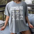 Things I Do In My Spare Time Baseball Lover Women's Comfort Colors T-Shirt Gray Things I Do In My Spare Time Baseball Lover Women's Comfort Colors T-Shirt Gray