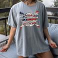 Umpire And Hotdogs 4th July Baseball Moms Women's Comfort Colors T-Shirt Gray