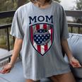 USA Mum Mother's Day Baseball Mom Women's Comfort Colors T-Shirt Gray
