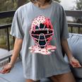 Valentine Baseball Catcher Mask Ice Cream Drip Tee For Boys Women's Comfort Colors T-Shirt Gray Valentine Baseball Catcher Mask Ice Cream Drip Tee For Boys Women's Comfort Colors T-Shirt Gray