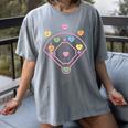Valentine Heart Love Cute Baseball Softball Lover Sayings Women's Comfort Colors T-Shirt Gray Valentine Heart Love Cute Baseball Softball Lover Sayings Women's Comfort Colors T-Shirt Gray