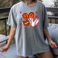 Valentines Baseball Basketball Football Heart Boy Men Women's Comfort Colors T-Shirt Gray Valentines Baseball Basketball Football Heart Boy Men Women's Comfort Colors T-Shirt Gray