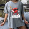 Valentines Bruh Red Heart Playing Baseball Men Boys Kids Women's Comfort Colors T-Shirt Gray Valentines Bruh Red Heart Playing Baseball Men Boys Kids Women's Comfort Colors T-Shirt Gray