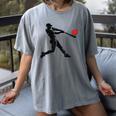 Valentines Day Baseball Batter Silhouette Heart Men Boys Kid Women's Comfort Colors T-Shirt Gray Valentines Day Baseball Batter Silhouette Heart Men Boys Kid Women's Comfort Colors T-Shirt Gray