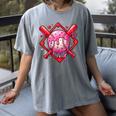 Valentines Day Baseball Boys Ice Cream Drip Heart Youth Kids Women's Comfort Colors T-Shirt Gray Valentines Day Baseball Boys Ice Cream Drip Heart Youth Kids Women's Comfort Colors T-Shirt Gray