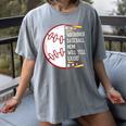 Warning Baseball Mom Will Yell Loudly Women's Comfort Colors T-Shirt Gray Warning Baseball Mom Will Yell Loudly Women's Comfort Colors T-Shirt Gray