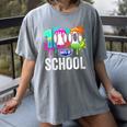 Women's 100 Days Of School Dripping Baseball Boys Kids Teacher Women's Comfort Colors T-Shirt Gray Women's 100 Days Of School Dripping Baseball Boys Kids Teacher Women's Comfort Colors T-Shirt Gray