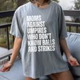 Women's Moms Against Umpires Parents Mom Baseball Sarcastic Women's Comfort Colors T-Shirt Gray Women's Moms Against Umpires Parents Mom Baseball Sarcastic Women's Comfort Colors T-Shirt Gray