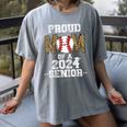 Womens Proud Mom Of a 2024 Senior Class Of 2024 Baseball Mom Women's Comfort Colors T-Shirt Gray Womens Proud Mom Of a 2024 Senior Class Of 2024 Baseball Mom Women's Comfort Colors T-Shirt Gray