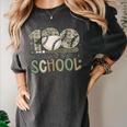 100 Days Of School Baseball Camo Celebration Women's Comfort Colors T-Shirt Pepper