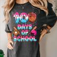 100 Days Of School Baseball Donut Dripping Teacher Boys Kids Women's Comfort Colors T-Shirt Pepper 100 Days Of School Baseball Donut Dripping Teacher Boys Kids Women's Comfort Colors T-Shirt Pepper