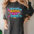 100 Days Of School Baseball Drip Ice Cream Costume Teachers Women's Comfort Colors T-Shirt Pepper