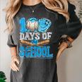 100 Days Of School Baseball Ice Cream Drip Student Kids Boys Women's Comfort Colors T-Shirt Pepper