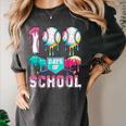 100 Days Of School Boys Kids 100th Day Of School Baseball Women's Comfort Colors T-Shirt Pepper