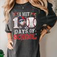 100 Days Of School Dabbing Baseball Hit Student Kids Boys Women's Comfort Colors T-Shirt Pepper