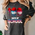 100 Days Of School Dripping Baseball 100th Day Teacher Boy Women's Comfort Colors T-Shirt Pepper 100 Days Of School Dripping Baseball 100th Day Teacher Boy Women's Comfort Colors T-Shirt Pepper