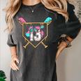 13th Birthday Baseball Bat Ice-Cream Drip 13yrs Old Boy Kid Women's Comfort Colors T-Shirt Pepper 13th Birthday Baseball Bat Ice-Cream Drip 13yrs Old Boy Kid Women's Comfort Colors T-Shirt Pepper