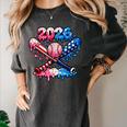 2026 American Flag Baseball Ice Cream Drip Bats Boys Women's Comfort Colors T-Shirt Pepper 2026 American Flag Baseball Ice Cream Drip Bats Boys Women's Comfort Colors T-Shirt Pepper