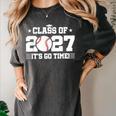2027 Back To School Baseball 2027 Graduation Class Of 2027 Women's Comfort Colors T-Shirt Pepper