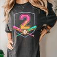 2nd Birthday Baseball Bat Ice-Cream Drip 2yrs Old Boys Kids Women's Comfort Colors T-Shirt Pepper